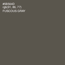 #5B564D - Fuscous Gray Color Image